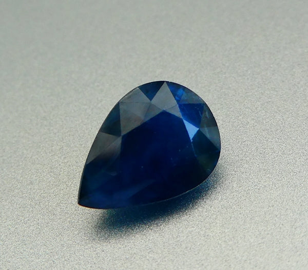 2.72CT EXCELLENT PEAR CUT 100% NATURAL MIDNIGHT BLUE SAPPHIRE