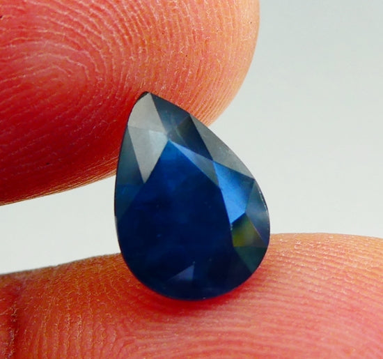 2.72CT EXCELLENT PEAR CUT 100% NATURAL MIDNIGHT BLUE SAPPHIRE