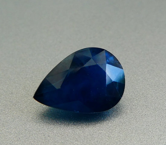 2.72CT EXCELLENT PEAR CUT 100% NATURAL MIDNIGHT BLUE SAPPHIRE