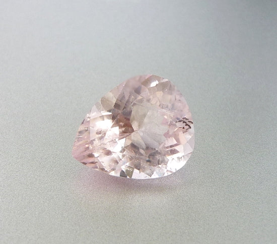 2.86CT UNHEATED EXCELLENT BIG PEAR 100% NATURAL BLOSSOM PINK MORGANITE