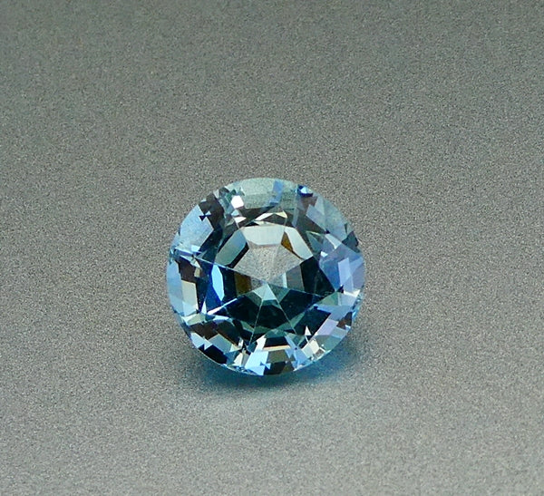 2.94CT SPLENDID HUGE ROUND SANTAMARIA BLUE 100% NATURAL AQUAMARINE