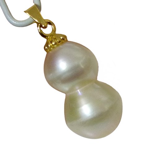 21.40MM UNIQUE GENUINE CULTURED PEARL 925 STERLING SILVER PENDANT