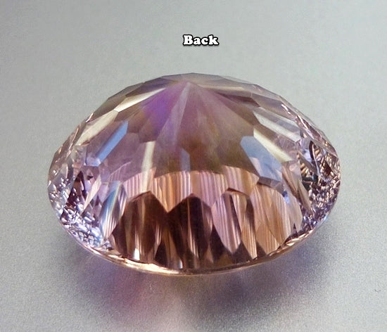 21.46CT 非加熱の優れた巨大な 100% 天然パープル イエロー アメトリン