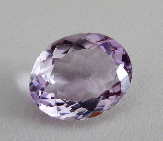 22.72CT UNHEATED HUGE OVAL 100% NATURAL ROSE DE FRANCE AMETHYST