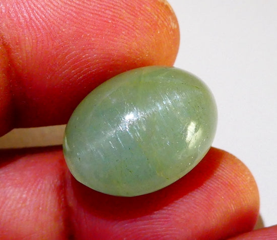 23.84CT VERY RARE HUGE 100% NATURAL AQUAMARINE CAT'S EYE