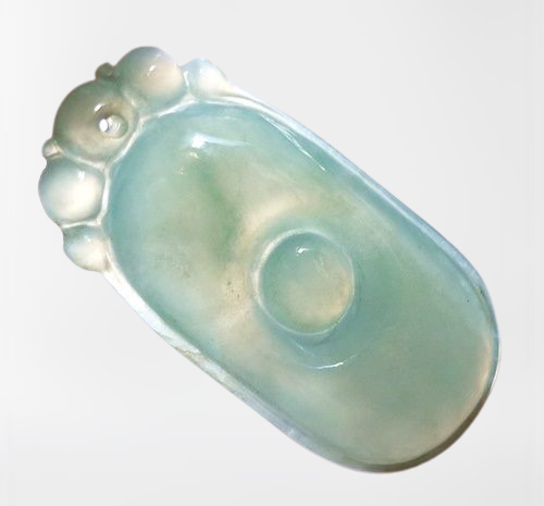 UNTREATED WATERY GREEN A GRADE JADEITE PENDANT