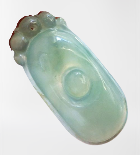 UNTREATED WATERY GREEN A GRADE JADEITE PENDANT