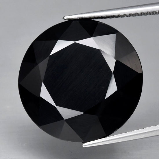 26.13CT UNHEATED EXCELLENT HUGE 100% NATURAL ROUND BLACK SPINEL