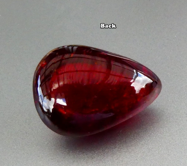 26.68CT EXCELLENT HUGE PEAR 100% NATURAL ORANGE RED SPESSARTITE