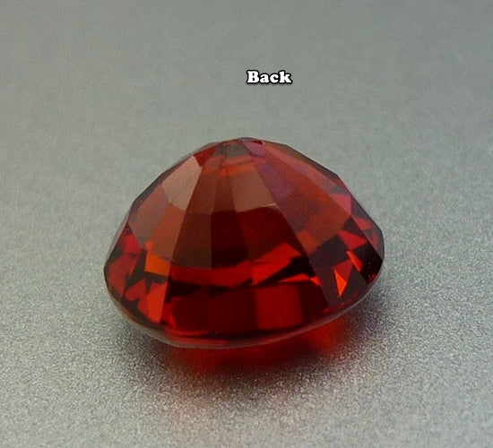 3.05CT EXCELLENT HUGE OVAL 100% NATURAL ORANGE RED SPESSARTITE