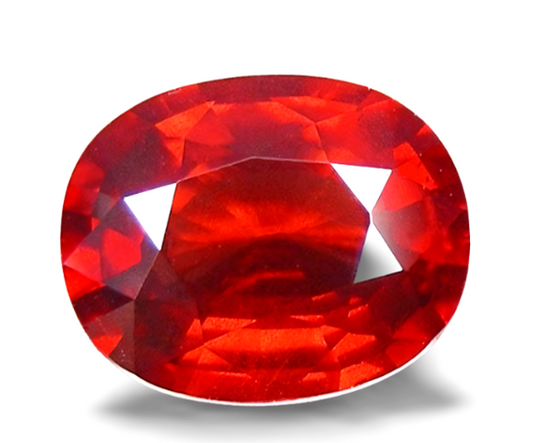 3.26CT GORGEOUS HUGE OVAL 100% NATURAL ORANGE RED SPESSARTITE