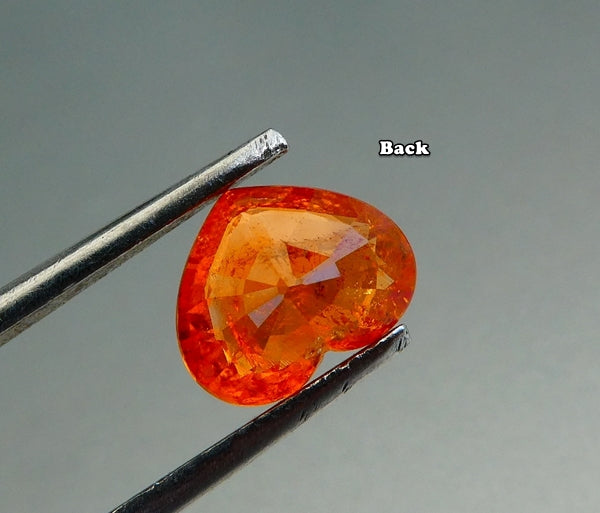 3.26CT SPLENDID HEART CUT 100% NATURAL FANTA ORANGE SPESSARTITE