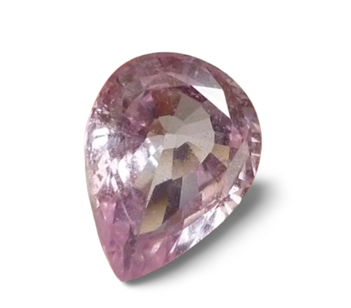 3.32CT EXCELLENT PEAR CUT PINK SAPPHIRE