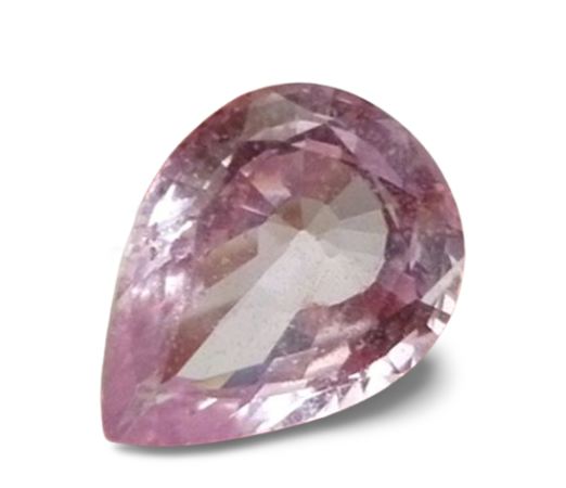 3.32CT EXCELLENT PEAR CUT PINK SAPPHIRE