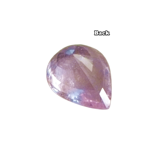 3.32CT EXCELLENT PEAR CUT PINK SAPPHIRE