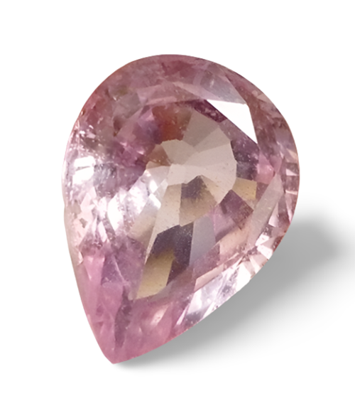 3.32CT EXCELLENT PEAR CUT PINK SAPPHIRE