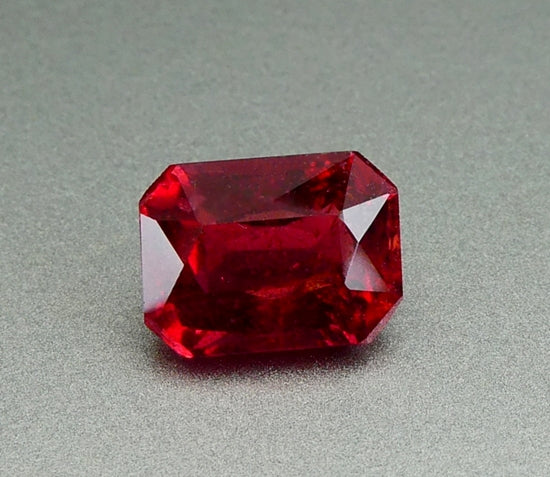 3.34CT UNHEATED BIG OCTAGON 100% NATURAL ORANGE PINK TOURMALINE