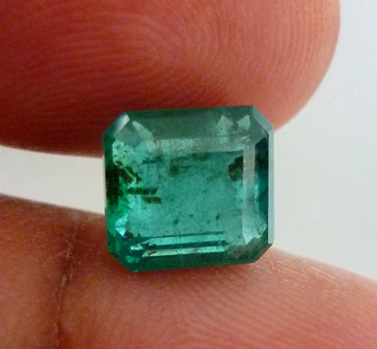 3.61CT CERTIFIED EXCELLENT HUGE 100% NATURAL GREEN COLUMBIAN EMERALD $5000