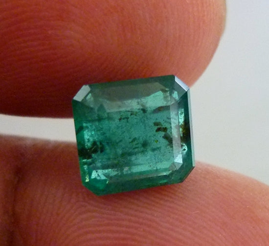 3.61CT CERTIFIED EXCELLENT HUGE 100% NATURAL GREEN COLUMBIAN EMERALD $5000