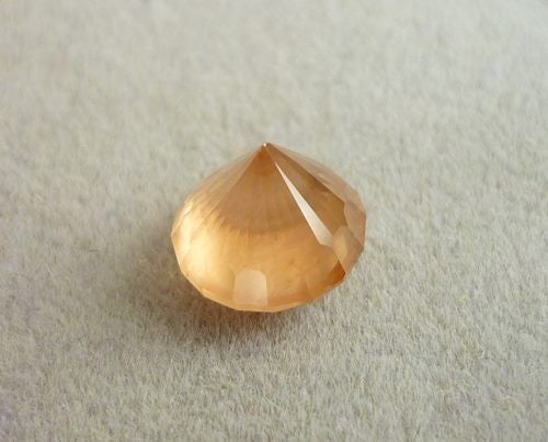 3.75CT EXCELLENT CUSTOM CUT  NATURAL ORANGE BROWN ZIRCON