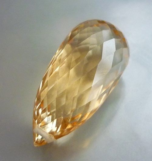 33.65CT 完璧で眩しい巨大な 100% 天然イエロー シトリン