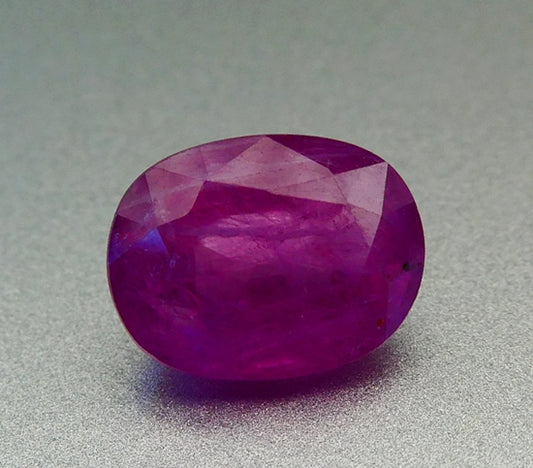 4.20CT SPLENDID HUGE OVAL CUT 100% NATURAL PINK RED RUBY