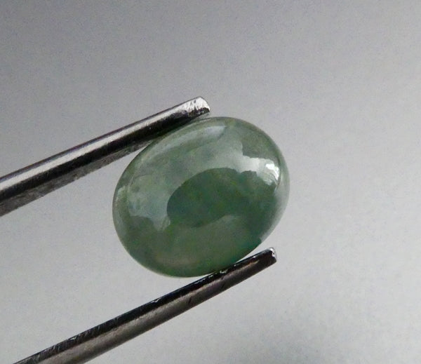 4.30CT UNHEATED OVAL 100% NATURAL LIGHT BLUISH GREEN SAPPHIRE