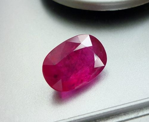 4.91CT GORGEOUS HUGE PINKISH RED 100% NATURAL RUBY