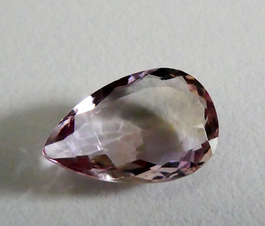 5.12CT SPLENDID PEAR 100% NATURAL PURPLE YELLOW AMETRINE