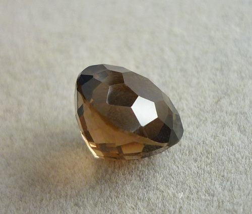 5.40CT DAZZLING CUSTOM CUT NATURAL SMOKEY BROWN QUARTZ