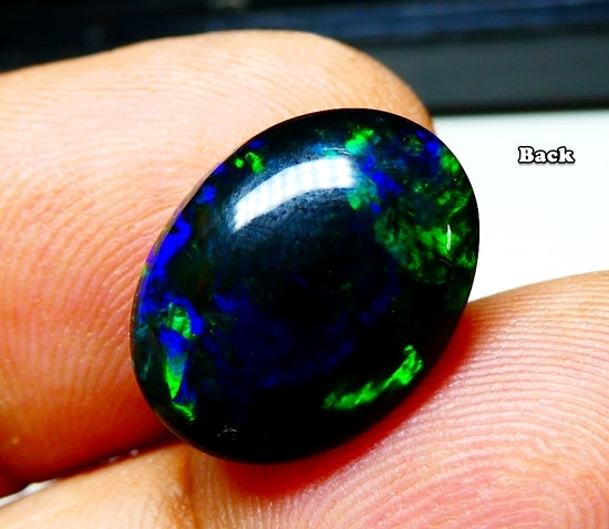 5.74CT UNHEATED RAINBOW STUNNER FLASHING 100% NATURAL BLACK OPAL