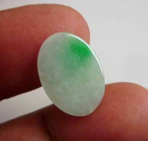 5.85CT UNTREATED GREEN WHITE A GRADE JADEITE