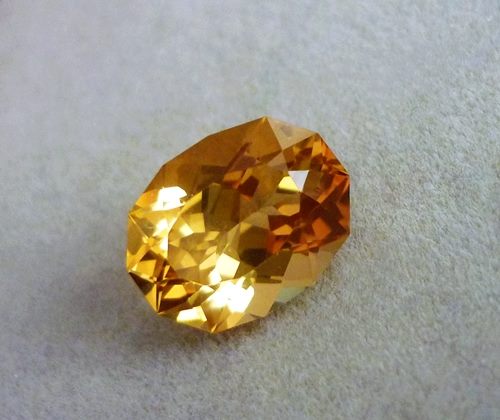 5.89CT DAZZLING EXCELLENT CUSTOM CUT YELLOW CITRINE