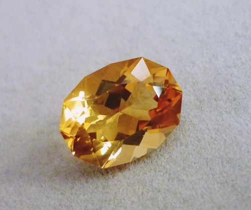 5.89CT まばゆいばかりのエクセレント カスタム カット イエロー シトリン