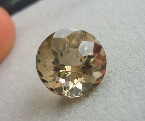 5.92CT まばゆいカスタムカット、ナチュラルスモーキーブラウンクォーツ