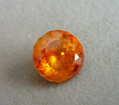 6.00CT RARE EXQUISITE HUGE CUSTOM CUT ORANGE YELLOW SPHALERITE