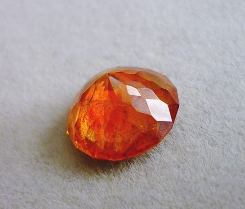 6.00CT RARE EXQUISITE HUGE CUSTOM CUT ORANGE YELLOW SPHALERITE