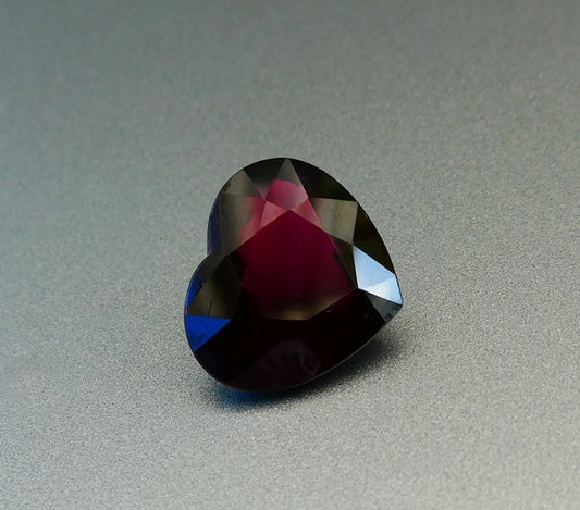 6.00CT EXCELLENT HUGE HEART RASPBERRY PINK 100% NATURAL RHODOLITE