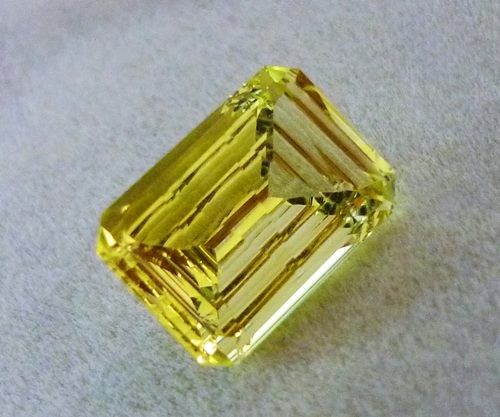 6.70CT UNIQUE DAZZLING CUSTOM CUT LEMON YELLOW CITRINE