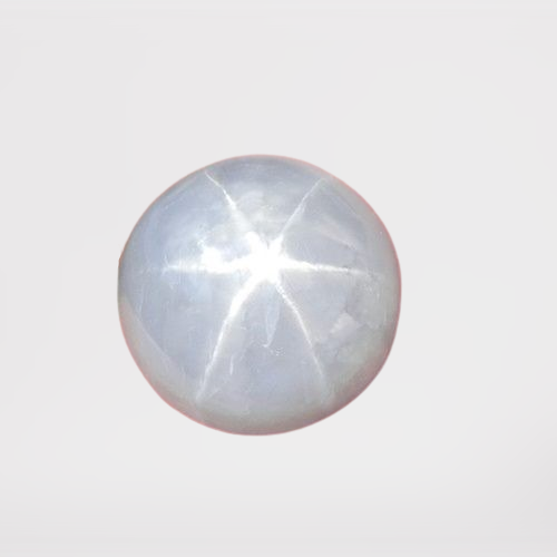 6.85CT NATURAL LIGHT BLUISH GREY MOGOK STAR SAPPHIRE