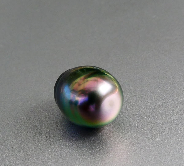 7.70CT EXCELLENT GENUINE SOUTH SEA PEACOCK GREEN GREY TAHITIAN PEARL