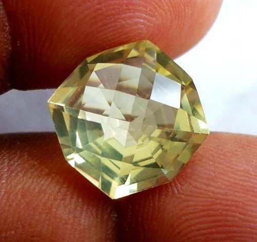 8.00CT ゴージャス エクセレント カスタム カット 100% 天然イエロー シトリン