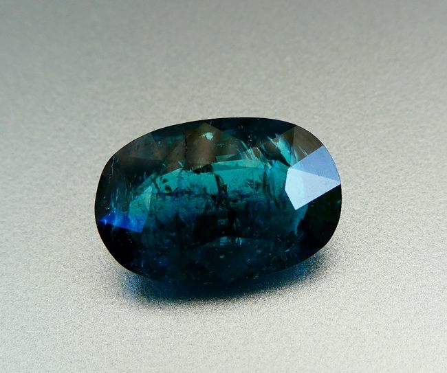 8.10CT EXCELLENT RARE HUGE OVAL 100% NATURAL INDICOLITE BLUE TOURMALINE