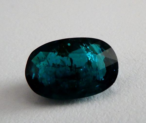 8.10CT EXCELLENT RARE HUGE OVAL 100% NATURAL INDICOLITE BLUE TOURMALINE