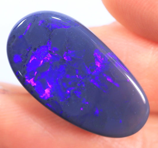 8.49CT EXCELLENT HUGE 100% NATURAL LIGHTNING RIDGE AUSTRALIA BLACK OPAL