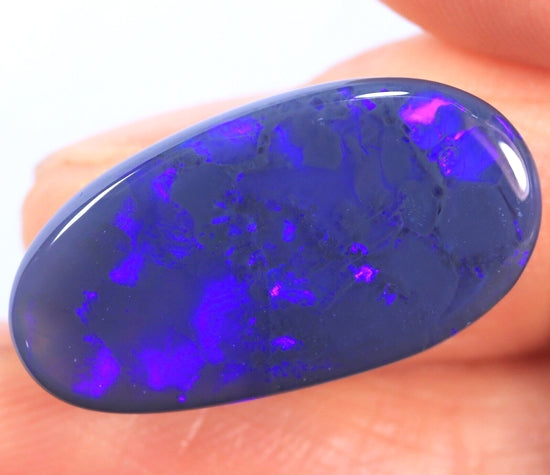 8.49CT EXCELLENT HUGE 100% NATURAL LIGHTNING RIDGE AUSTRALIA BLACK OPAL