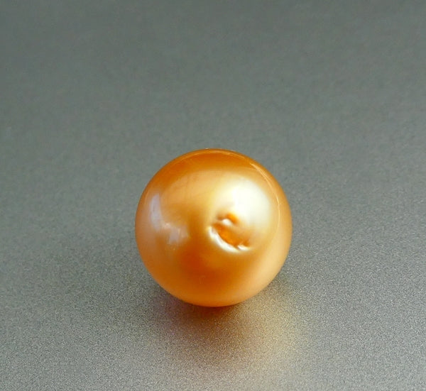 8.70CT SPLENDID GLOWING GENUINE CULTURED GOLDEN SOUTH SEA PEARL