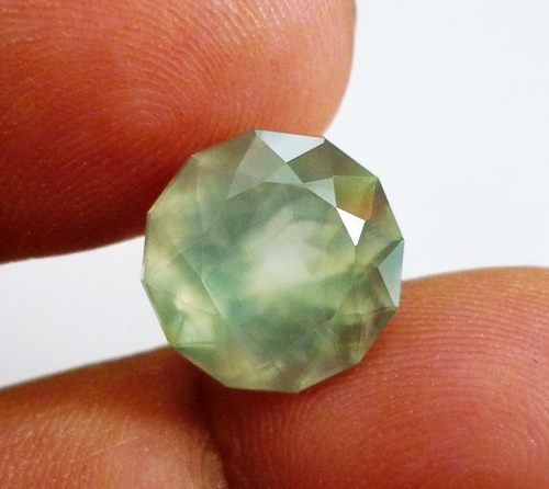 8.80CT EXCELLENT CUSTOM CUT GREEN PREHNITE