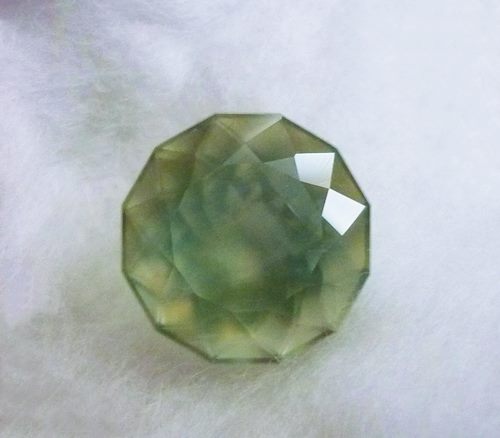 8.80CT EXCELLENT CUSTOM CUT GREEN PREHNITE