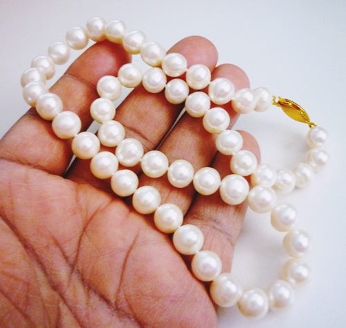 Genuine cultured online pearl necklace